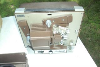 VINTAGE BELL & HOWELL PROJECTOR 356A AUTOLOAD 8MM FILM PROJECTOR With Bulb 5