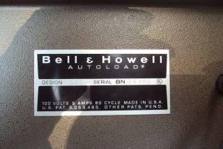 VINTAGE BELL & HOWELL PROJECTOR 356A AUTOLOAD 8MM FILM PROJECTOR With Bulb 6
