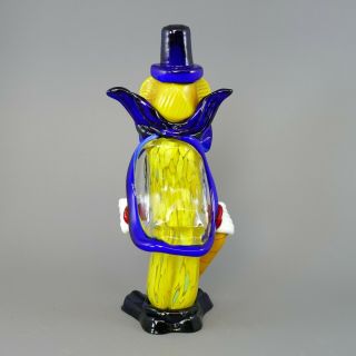 Vintage Murano Glass Clown with Walking Stick 23cm tall (24) 3