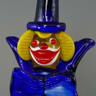 Vintage Murano Glass Clown with Walking Stick 23cm tall (24) 5