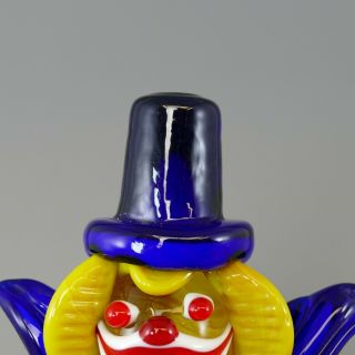 Vintage Murano Glass Clown with Walking Stick 23cm tall (24) 6
