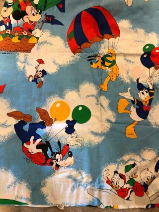 Pacific Vintage Disney Mickey Mouse Twin Sheet Set Goofy Minnie Donald Duck 5