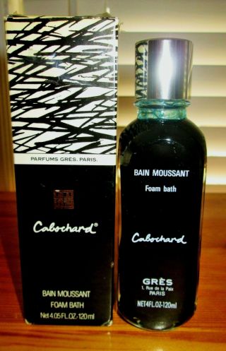 Gres Cabochard Foam Bath Bain Moussant 4 Fl.  Oz.  /120 Ml Vintage Delightful Rare
