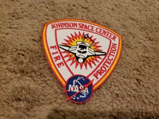 Vintage Patch Nasa Johnson Space Center Fire Protection Patch