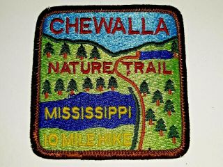Vintage Patch Chewalla Nature Trail Mississippi 10 Mile Hike