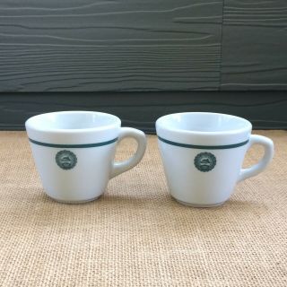 Pair Vintage " Michigan State College " (university) Coffee Cups By Shenango China