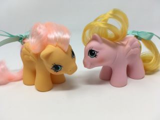 Vintage My Little Pony G1 Mlp Newborn Twins Nibbles & Dibbles