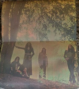 Rare Vintage Black Sabbath Poster 18 " X 23 "