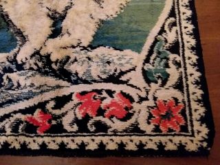 Vintage Area Rug,  Tapestry,  Wall Hanging With Polar Bears,  Icebergs - Italy 6