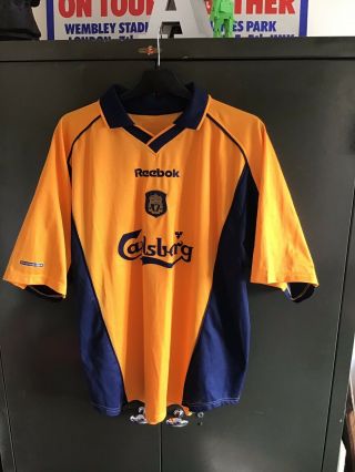 Vintage Liverpool 2000/2001 Away Football Shirt Size Large Adults