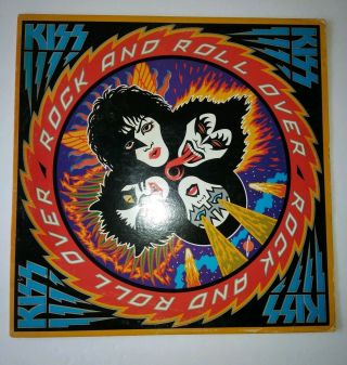 Release Vintage Vinyl Record Kiss Rock And Roll Over 1976 Vgc