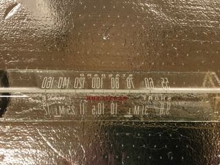 Vintage Rca Victor Tube Radio Dial Glass Tuning Plate