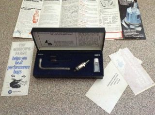Vintage Gunsons COLORTUNE Spark Plug Tuner,  Complete Boxed,  plus Sticker Retro 2