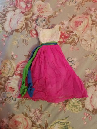 Vintage Barbie Fraternity Dance Dress Needs Help 1638