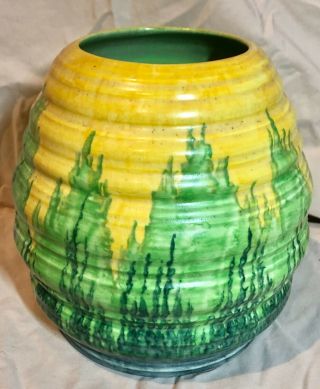 Art Deco Carlton Ware Hand Painted Vintage Vase