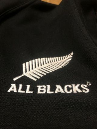 Vintage Adidas Zealand All Blacks Men’s Small Long Sleeve Rugby Jersey Shirt 2