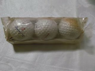 3 Vintage Don January Nos 2 Shakespeare Golf Balls Ball