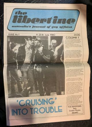 The Libertine vintage gay publication,  1980 2