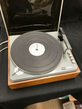 Vintage Elac Miracord 10h Turntable 4 Spd Record Player Without Arm Or Needle