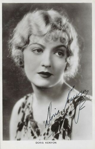 Doris Kenyon (silents) Hand - Signed 1920s Vintage Postcard (“picturegoer” 243a)