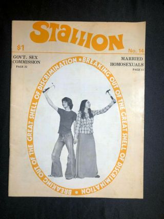 Stallion Vintage Gay Publication,  No.  14,  Circa 1974