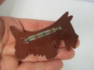 VINTAGE FRENCH AGATHA SCOTTISH TERRIER SCOTTY DOG BROOCH PIN & 2 OTHERS 5