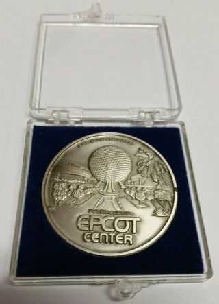 Vintage 1982 Epcot Medallion Disney Coin Walt Disney World Epcot Center Pewter