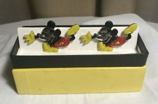 Vintage Mickey Mouse Walt Disney Productions Cuff Links -