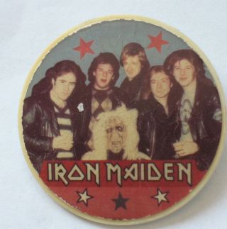 Iron Maiden Russian Pin Badge Button Singer Musician Rock Band Vintage Guitar Ol