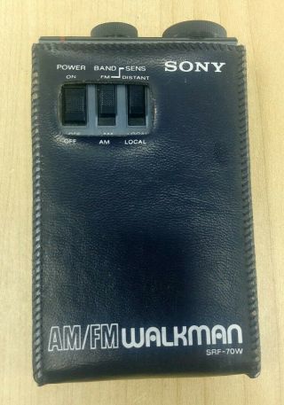 Vintage Sony Am/fm Walkman Srf - 70w - Parts/repair.