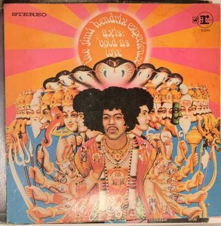 Jimi Hendrix Experience Axis Bold As Love 1979 Vinyl Lp Vintage Stereo