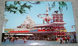 Vintage Disneyland Postcard - Tomorrowland