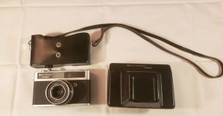 Vintage Canon Canonet 28 Camera 35mm F2.  8 With Leather Case