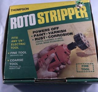 Vintage Thompson Roto Stripper Drill Attachment Fine Tool