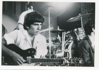 George Harrison The Beatles Candid Ed Sullivan Show Vintage 1960s Photo