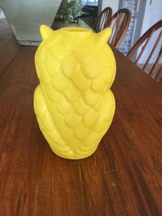 VINTAGE Yellow OWL REPLACEMENT Blow Mold Party String Light Patio Camper RV 2