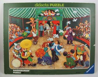 3 Vintage Ravensburger Puzzles: Didacta Circus 1979 & 2 See Inside Puzzles 1990s