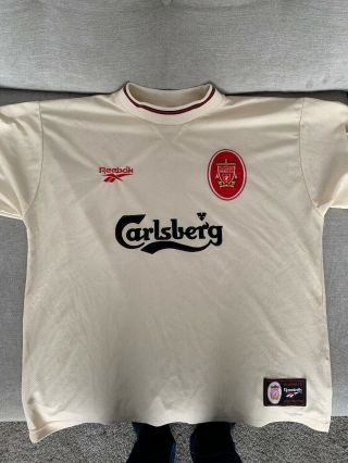 Vintage Liverpool Football Away Shirt 1996/97 Retro Reebok Size 42 - 44