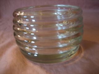 Vintage Clear Glass Honey Bee Hive Pot Jar with Bees on Lid 3