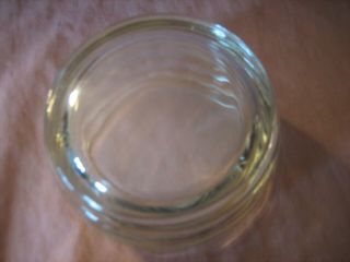 Vintage Clear Glass Honey Bee Hive Pot Jar with Bees on Lid 4