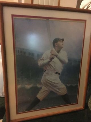 1920s Babe Ruth York Yankees - Vintage Photo 17”x21” In Custom Frame