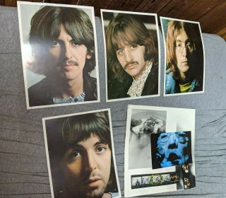 Vintage Beatles Poster And Head Shots 1960 