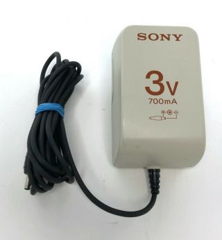 Sony Ac - D2 Power Adapter Cord,  3v / 700ma No.  85j - Vtg Oem For Cassette Walkman