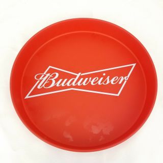 Budweiser Beer Serving Tray Metal King Of Beers 13 " Vintage Anheuser Busch