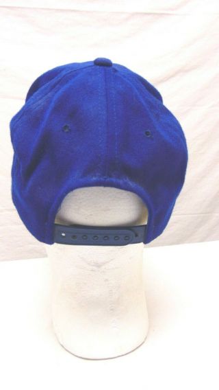Vintage 90 ' s NY York Giants 100 Wool Blue Snapback Hat Sports Specialties 4