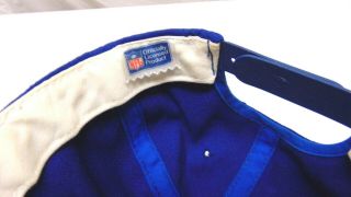 Vintage 90 ' s NY York Giants 100 Wool Blue Snapback Hat Sports Specialties 7