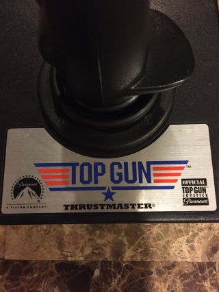 Top Gun Thrustmaster Vintage PC Computer Joystick Paramount 15 Pin Controller 2