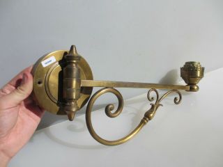 Vintage Brass Wall Light Old Sconce Adjustable Swing Lamp