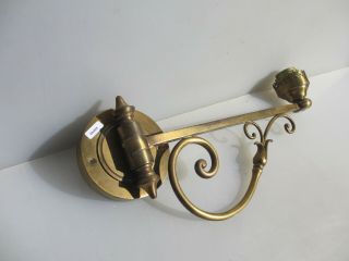 Vintage Brass Wall Light Old Sconce Adjustable Swing Lamp 3