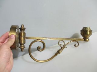 Vintage Brass Wall Light Old Sconce Adjustable Swing Lamp 4